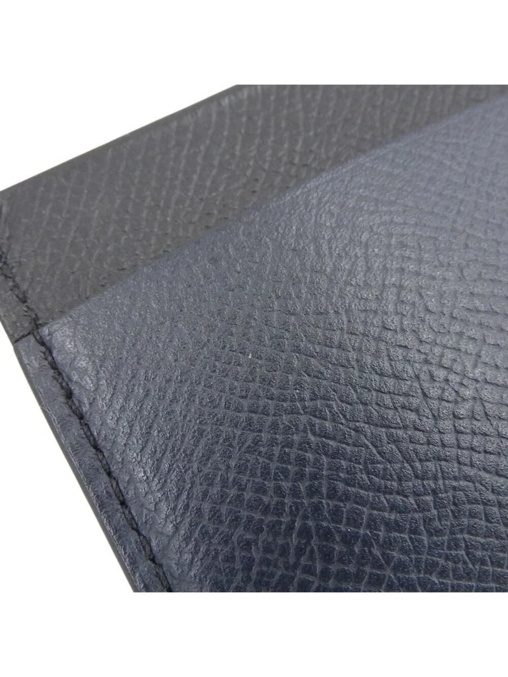 Hermes Mc2 Gama Epsom Bicolor Leather Card Case Black Navy